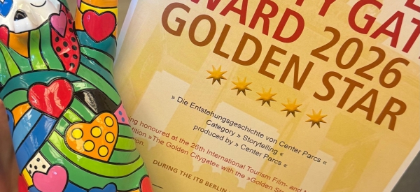 Center Parcs gewinnt renommierten Golden City Gate Award